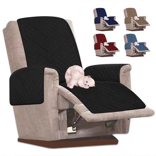 

chair covers quilted couch sofa cover washable recliner anti-wear slipcover cushion armchair furniture protector for dogs pets