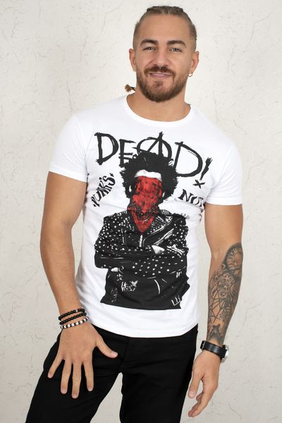 

white men 's tee shirt 2002035 su9u, White;black