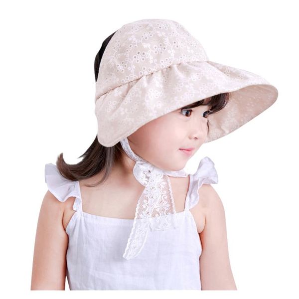 

new kids caps children baby girl boy floral princess beach caps sun hats visors accessories sun fashion baby, Yellow