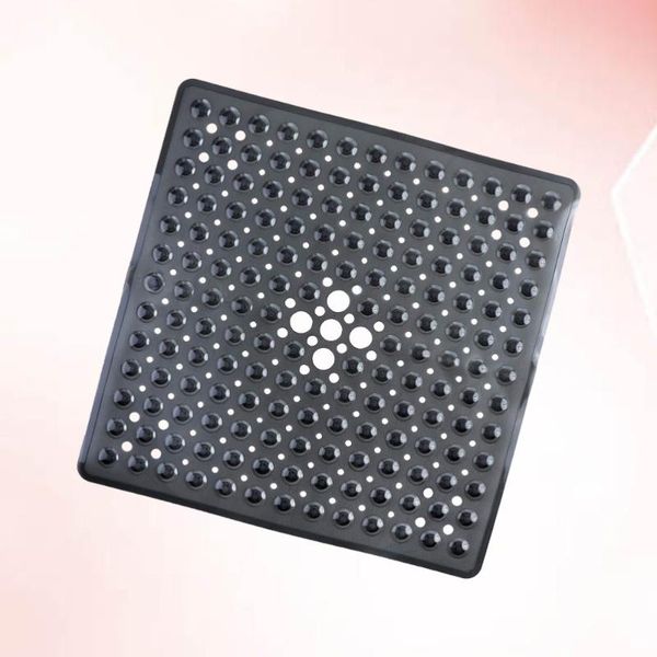 

53x53cm non-slip floor mat square foot pad bathroom door mat shower floor pads bathroom accessories black