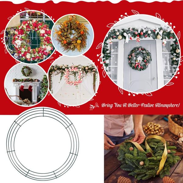 

round metal wreath 14 in heart-shaped wire frame wedding valentine's day diy