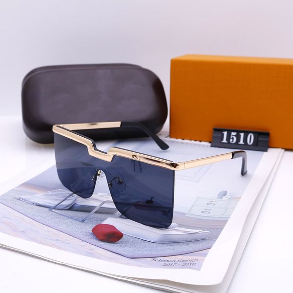 

fashion sunglasses millionaire 1510 men and women luxurys designers hd lenses large frame driving glasses with box case, White;black