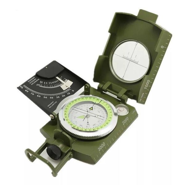 

multifunctional compass all metal waterproof high accuracy compass with bubble level for outdoor activities