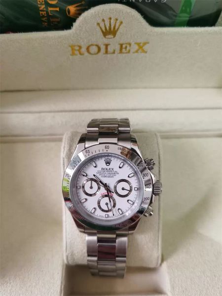 

with original box watch 40mm 116503 116508 116528 116523 sapphire no chronograph white dial mechanical automatic mens watches, Slivery;brown