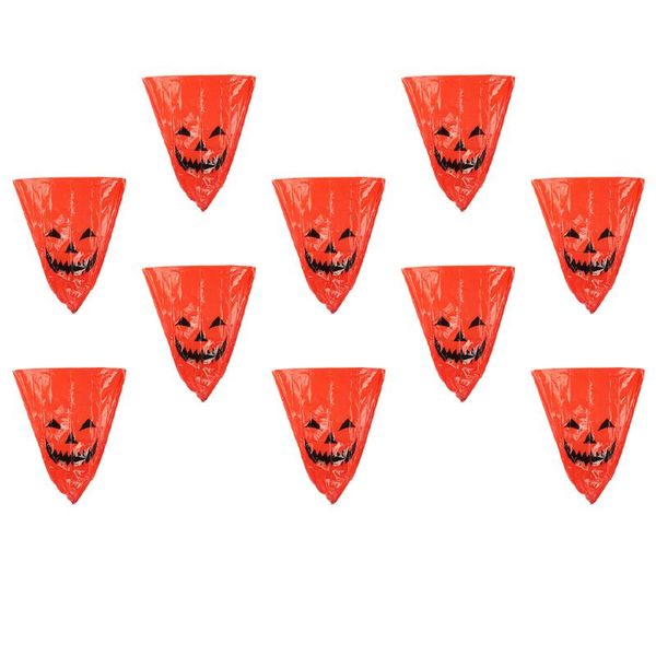 

gift wrap 10pcs garden waste bags yard pumpkin pattern fallen leaves