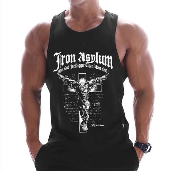 

fitness clothing blank sleeveless mens gyms stringer tank bodybuilding tankmen sportwear undershirt fashion vest, White;black
