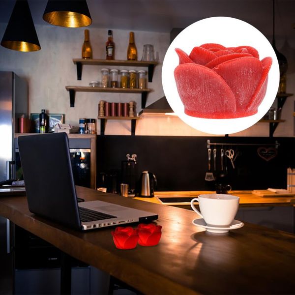 

fashionable rose candle lamp festival decorative lamp unique smokeless light