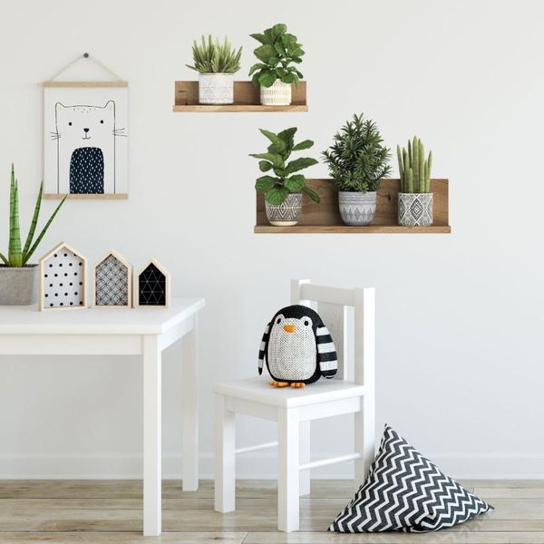 

wall stickers plant bonsai creative living room background decorative