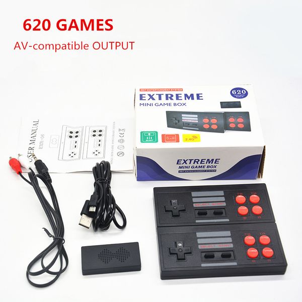 Eingebaute 620 Spiele Mini-TV-Spielekonsole 8Bit Retro Classic Handheld-Gamepad Weihnachtsgeschenk AV-Ausgang Videospielmaschine