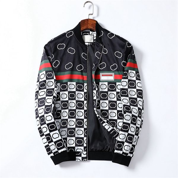 

2021 designer jacket mens long sleeve shirts zipper slim fit man casual autumn winter required element luxury clothing print letter motorcyc, Black;brown