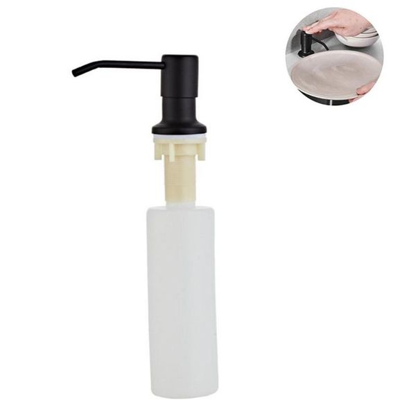 

liquid soap dispenser kitchen sink bathroom manual press dispensers stainless steel