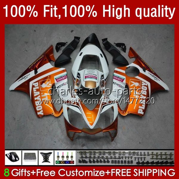 Einspritzkarosserie für HONDA CBR600F4i CBR600 F4i 04 05 2006 2007 Kit 55No.24 CBR 600F4i 600 F4i FS CC F4 i 2004 2005 06 07 600CC CBR600FS 04-07 OEM-Verkleidung Hot Orange