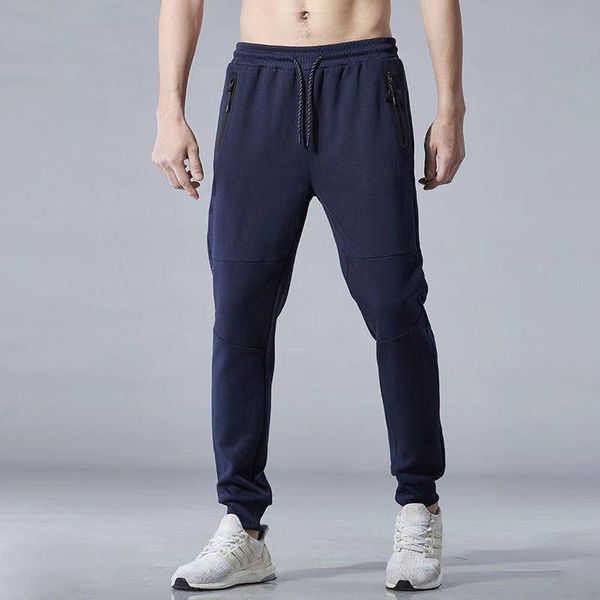 

new autumn and winter loose casual sports pants men's spring and autumn new style double-sided cotton trousers, Black;blue