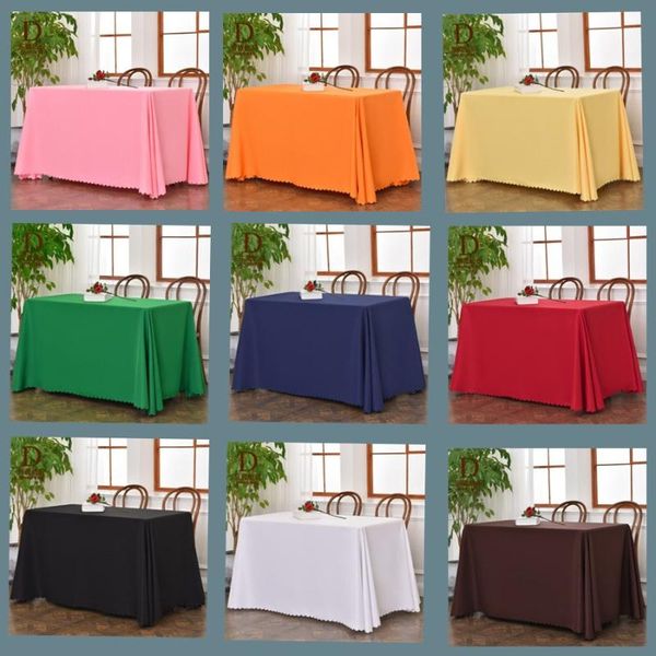 

luxurious solid color rectangular polyester tablecover conference tablecloth banquet tablecover wedding tableskirt