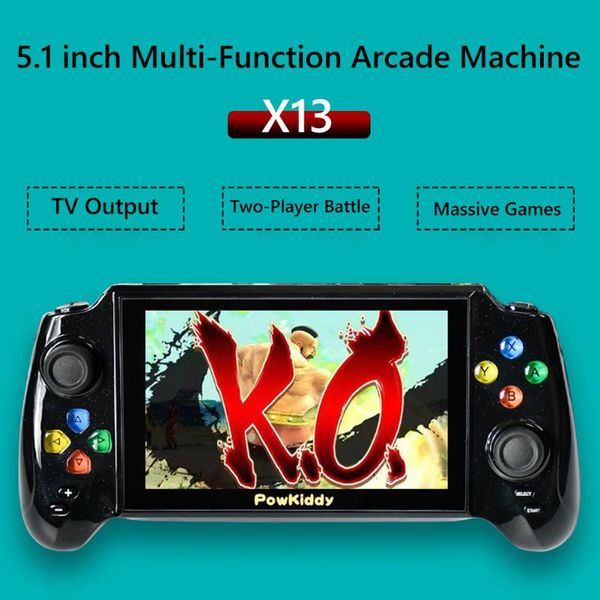 

x13 5-inch hd simulator handheld built in 3000 games double game children's gifts tv out