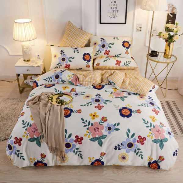 

pure cotton 4-piece set of rural small frh style summer cotton home textile bedding gifts