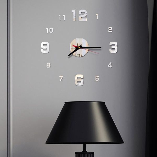 

3d acrylic wall hanging clock various styles interior diy design decoration modern style living room decoration wall clock 2021