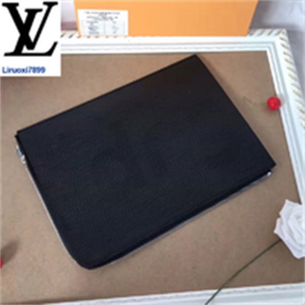 

handbag compact brand leather wallet designer evening luxury men real nc59 long m64208 chain wallets letter purse clutches water ripple key, Red;black