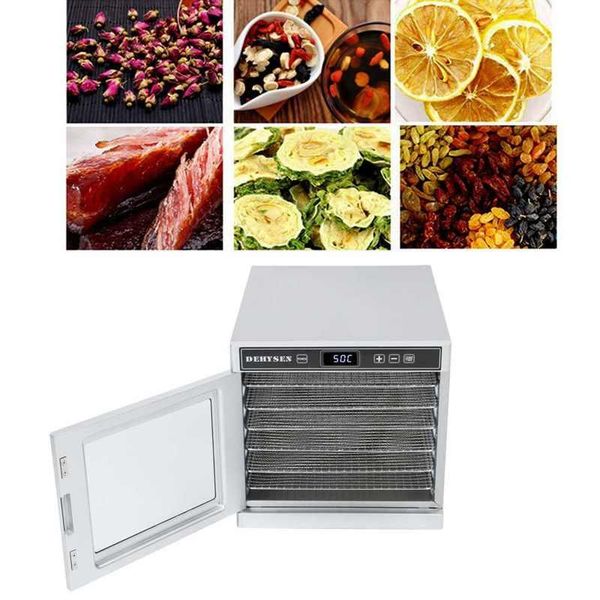 

dehydrator 6 trays electric temperature adjustable 24 hours timing fruit drying machine 220v drying machine