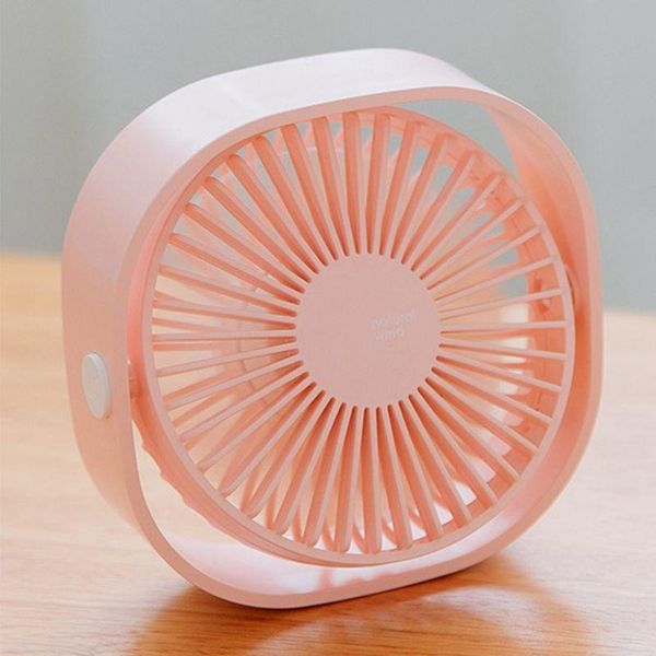 

electric fans portable mini desk round fan quiet personal adjustable tilt 360 degree rotating usb rechargeable for summer home office