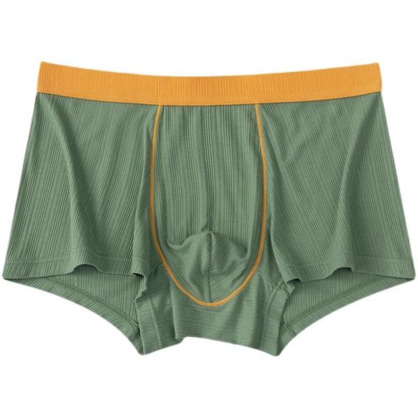 

underpants natural soft business man large space and no restraint version homme boxer shorts contrasting color underwears, Black;white