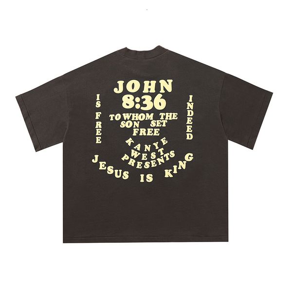 

2021 new season 6 kanye west jusus is king x cpfm t shirt women oversized hiphop 100% cotton t-shirt men 58rc, White