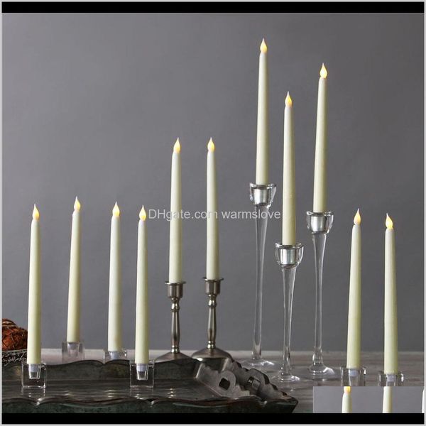 

led 11 inch led battery operated flickering flameless ivory taper candle lamps stick candle wedding table room church decor 28cm xghit z0afo