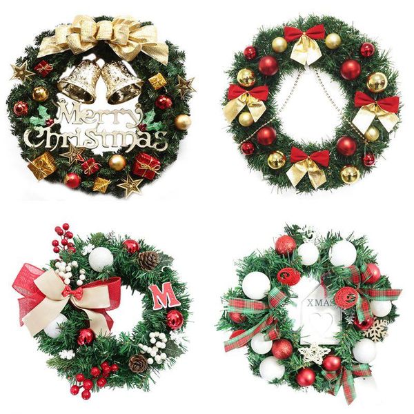 

party decoration christmas wreath tree round ring handcrafted elegant holiday wall xmas