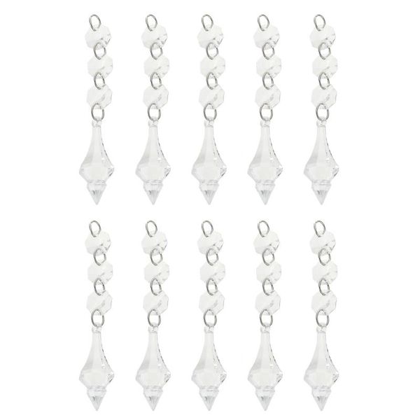 

20pcs chandelier gems hanging clear ornaments crystal drops window diy parts