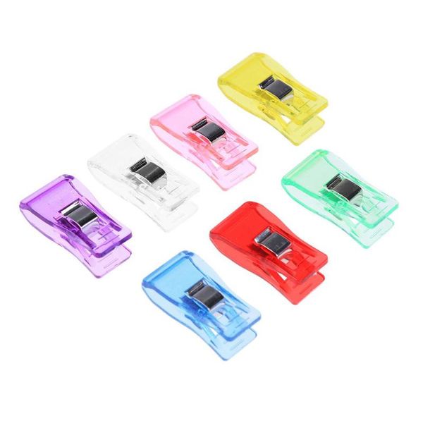 

clothing & wardrobe storage mixed colors plastic clips fabric clamps patchwork hemming sewing tools household clothespins 120pcs