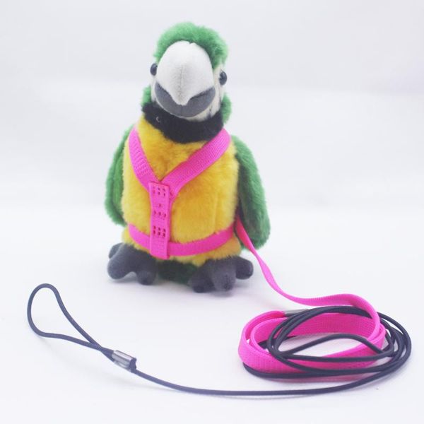 

anti-bite flying training rope parrot bird harness kits ultralight harness leashes soft portable pet playthings