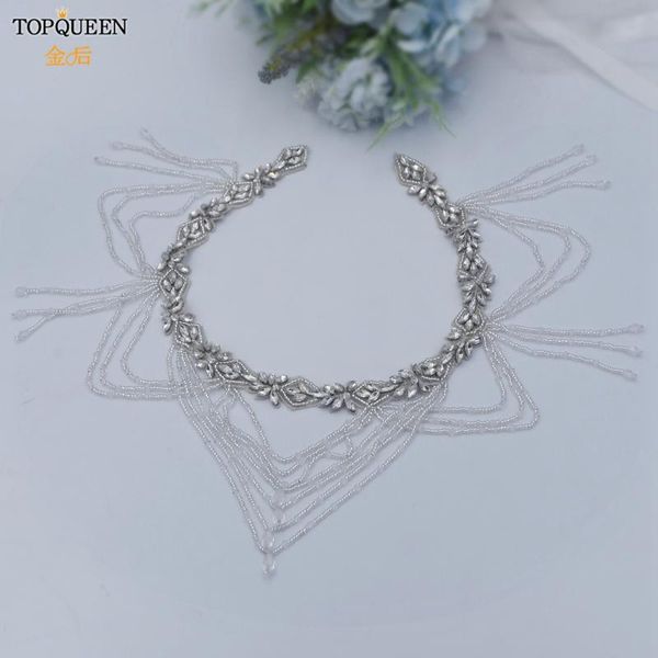 

wedding sashes ueen s08 women's belt crystal rhinestone silver diamond for dress beaded fringed party, White
