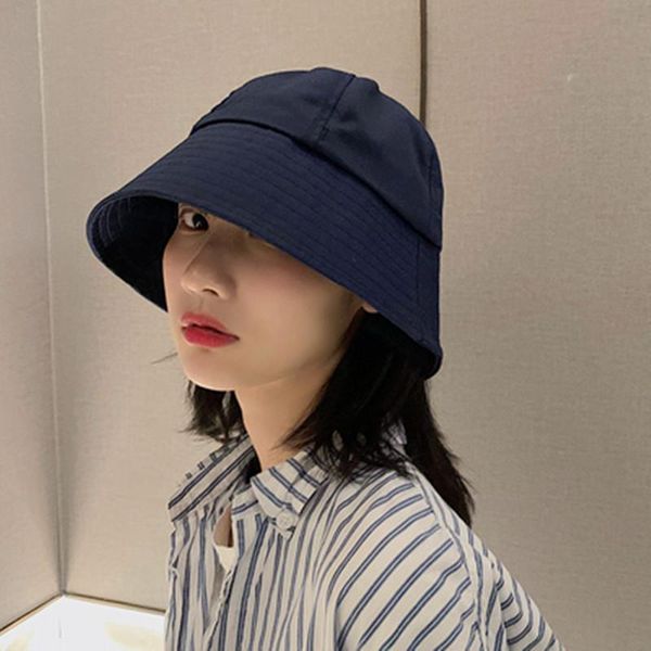 

wide brim hats women summer bucket hat sunscreen cap early spring fisherman's caps travel go shopping fishing hiking sun c27, Blue;gray