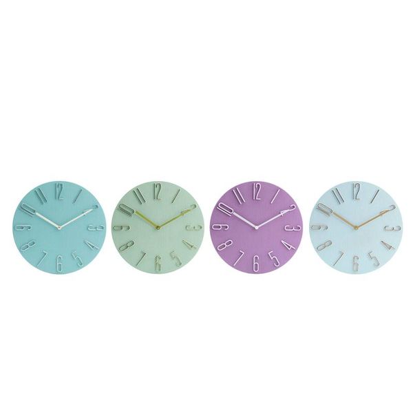 

wall clocks nordic 3d plastic large clock modern design home decor bedroom silent watch kids for children room cafe