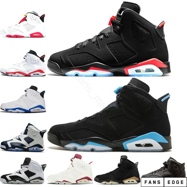 

6 6s infrared reflective basketball shoes men olympic oreo sport blue dmp angry bull white athletic desinger sneakers 7-13