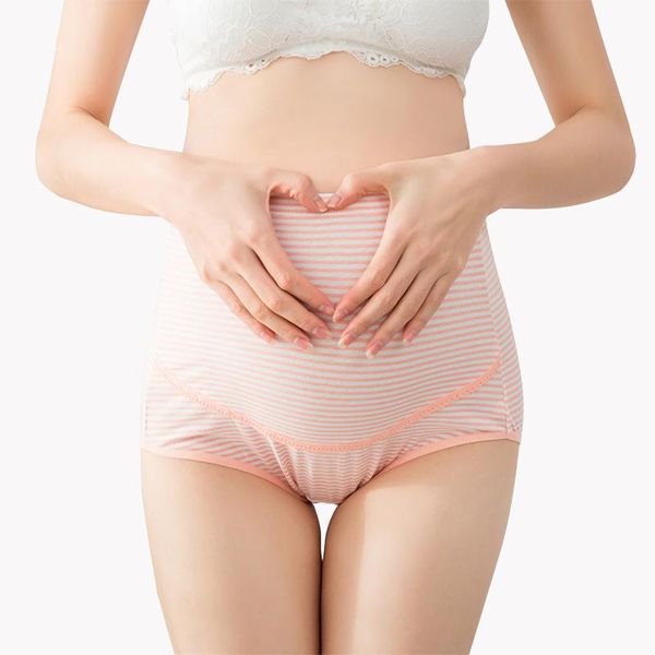 

women's panties for pregnant boyshorts underwear cotton maternity with high waist and belly support pregnancy briefs plus size, Black;pink