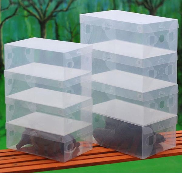 

20pcs clear foldable plastic shoe storage case boxes stackable organizer de zapatos shoe box plastic shoe box o qylgnt