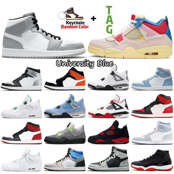 

hyper royal university 1 1s mens basketball shoes 4 4s sail obsidian unc silver toe black cat bred pure money starfish fire red men sports w
