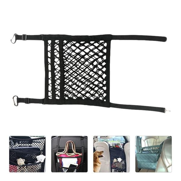 

car organizer net pocket backseat purse holder storage netting pouch