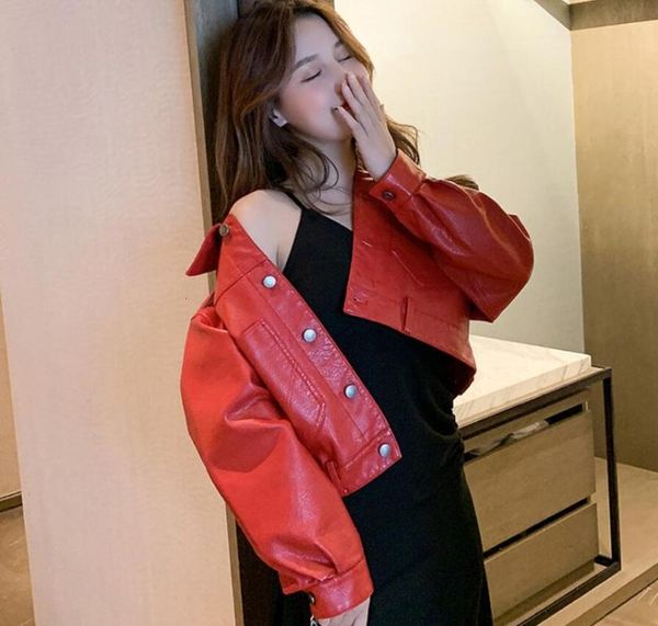 

women black leather jacket long sleeve leather jacket women soft motorcycle faux female coat ladies biker