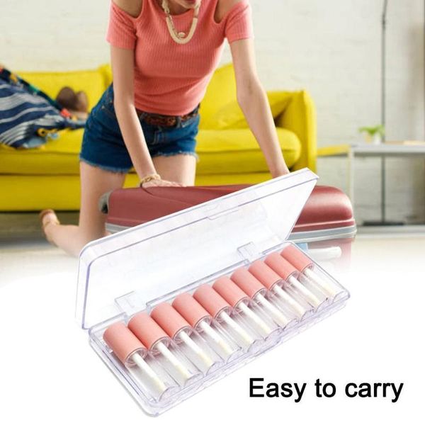 

lip gloss small sample tube bow bottle moisturizing glitter plumper lipstick 4ml glaze makeup n2q6