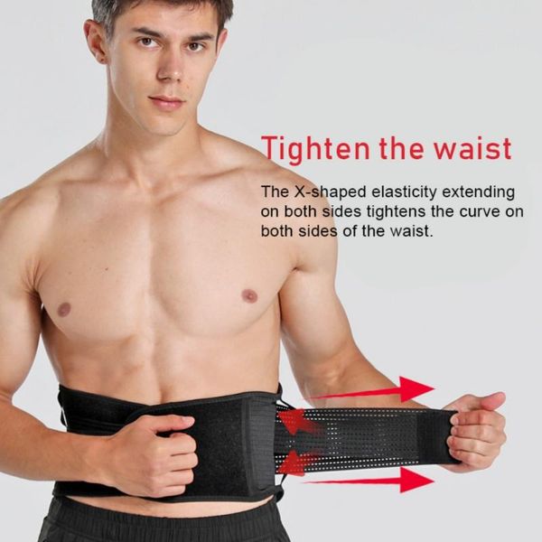 

men slimming belts waist trainer abdomen fat burning modeling tummy belts girdle belly body shaper corset reducing shapwear, Black;gray