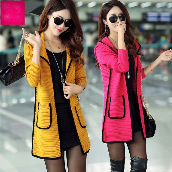 

2021 spring and autumn new female wild shirt in section the knitted cardigan jacket becc, White;black