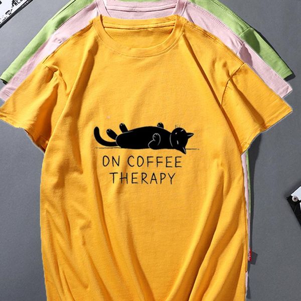 

women's t-shirt 3xl oversized kawaii cat letter print t shirt woman 100% cotton o neck short sleeve summer tshirt kpop women shirts co, White