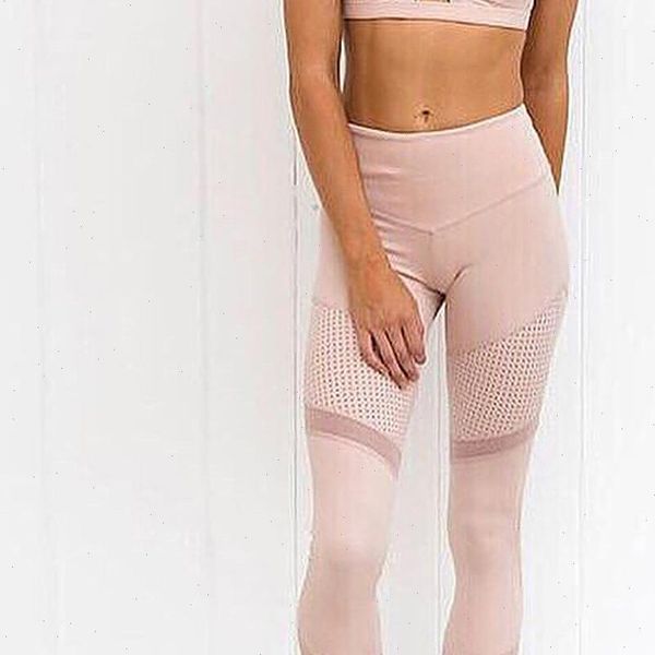 

women pink leggings work out spring ankle length softe mesh legging stitching hollow slim push up ladys legging feminino t2g, Black