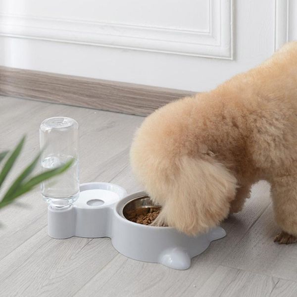 

dog and cat bowl double mouth bowl automatic drinking pet bowl, pet feeder, cat and dog waterer, supplies