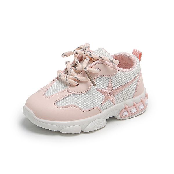 

Baby Shoes Toddler Girls Boys Sports Shoes For Children Girls Baby Air Mesh Flats Kids Sneakers Fashion Casual Infant Soft Shoes, Pink