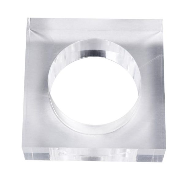 

napkin rings acrylic square decorative holders for wedding banquet party dinner table decoration (transparent )
