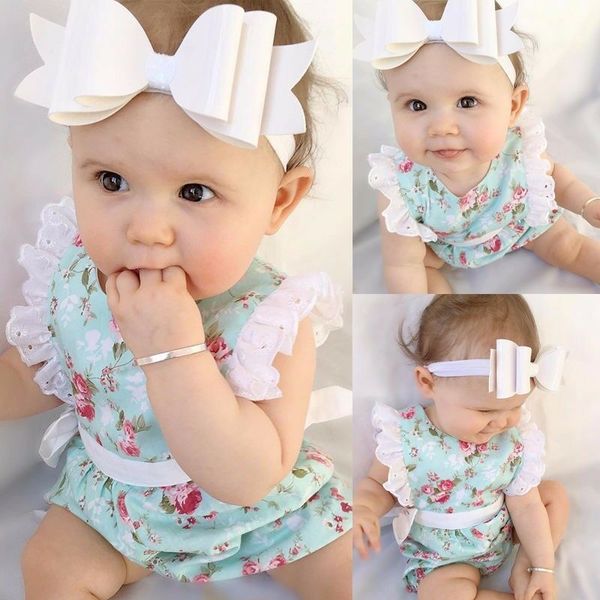 

toddler newborn infant baby girl romper jumpsuit outfit sunsuit clothes, Blue