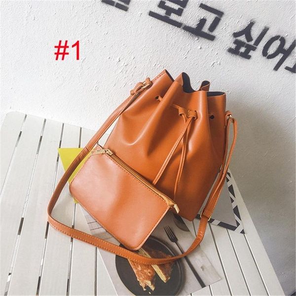 

evening bags fashion 2pcs bag women pattern leather crossbody bag+handbag mother and son package
